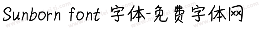 Sunborn font 字体字体转换